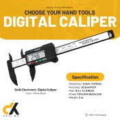 Daiki Digital Calipers 6inch Carbon Fiber Micrometer Gauge