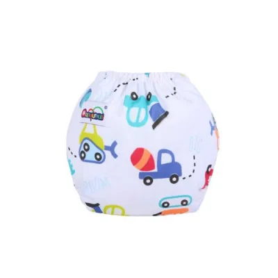 Newborn Baby Cartoon Adjustable Washable Cloth Diapers Pants(Insert sold separately) (6)