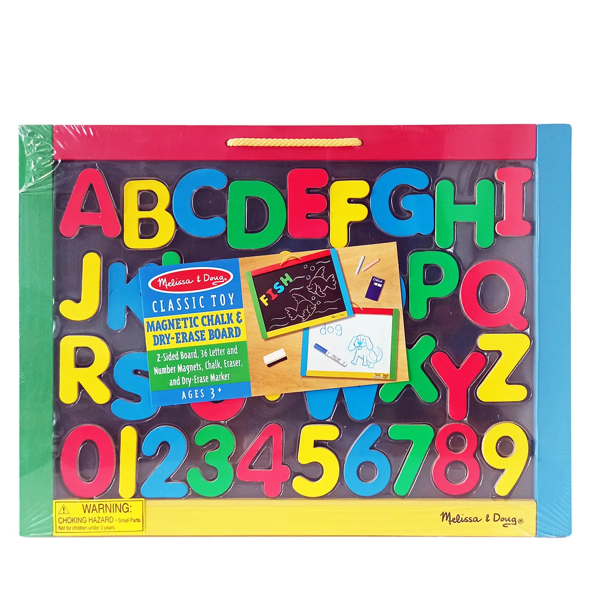 melissa and doug magnetic chalk and dry erase board