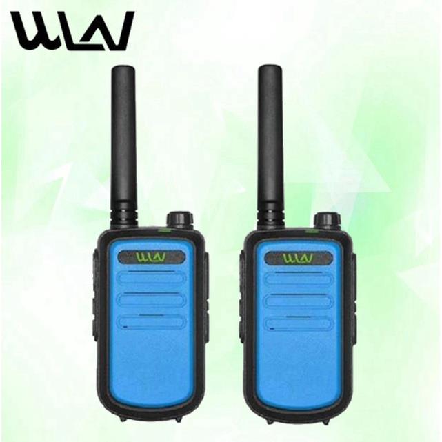 SET OF 2 WLN KD-C10 UHF 400-470MHZ 16 Channel Two-Way Walkie Talkie Radio 5W (blue)