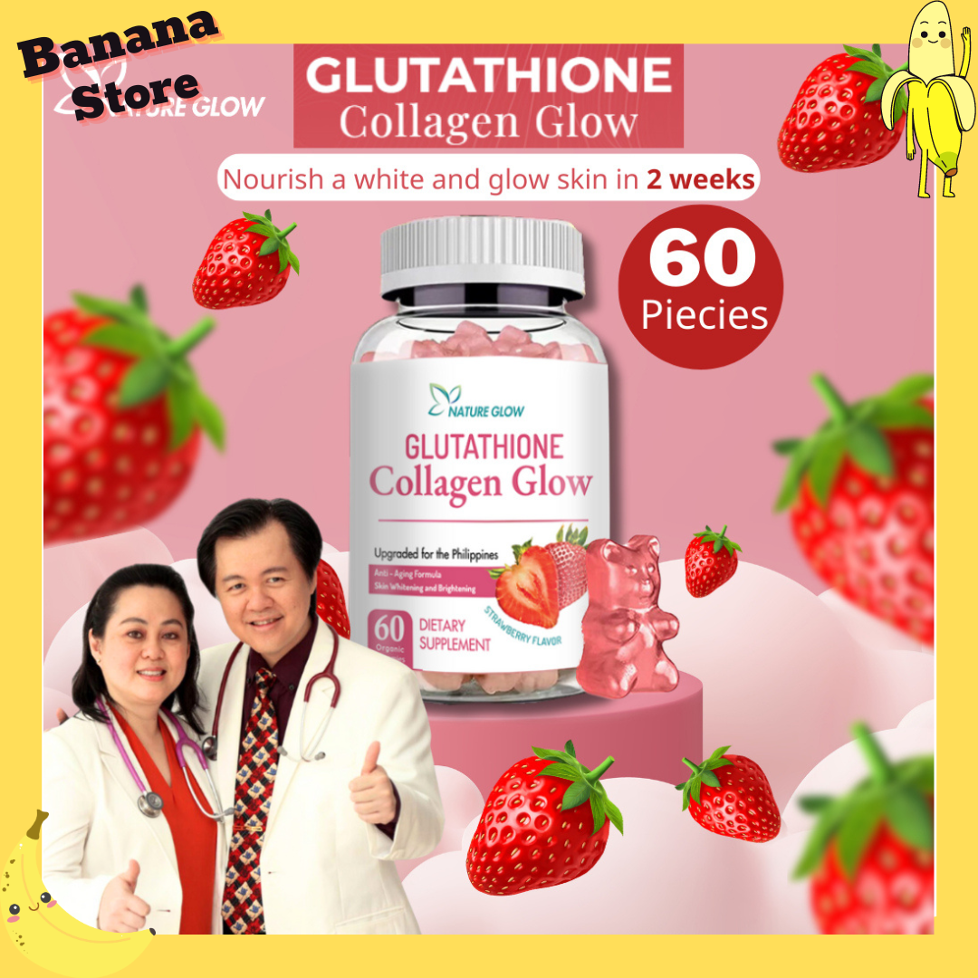 nature glow glutathione collagen glow philippines Nature Glow Glutathione Collagen Gummies - Anti-Aging Whitening Skin  Vitamins