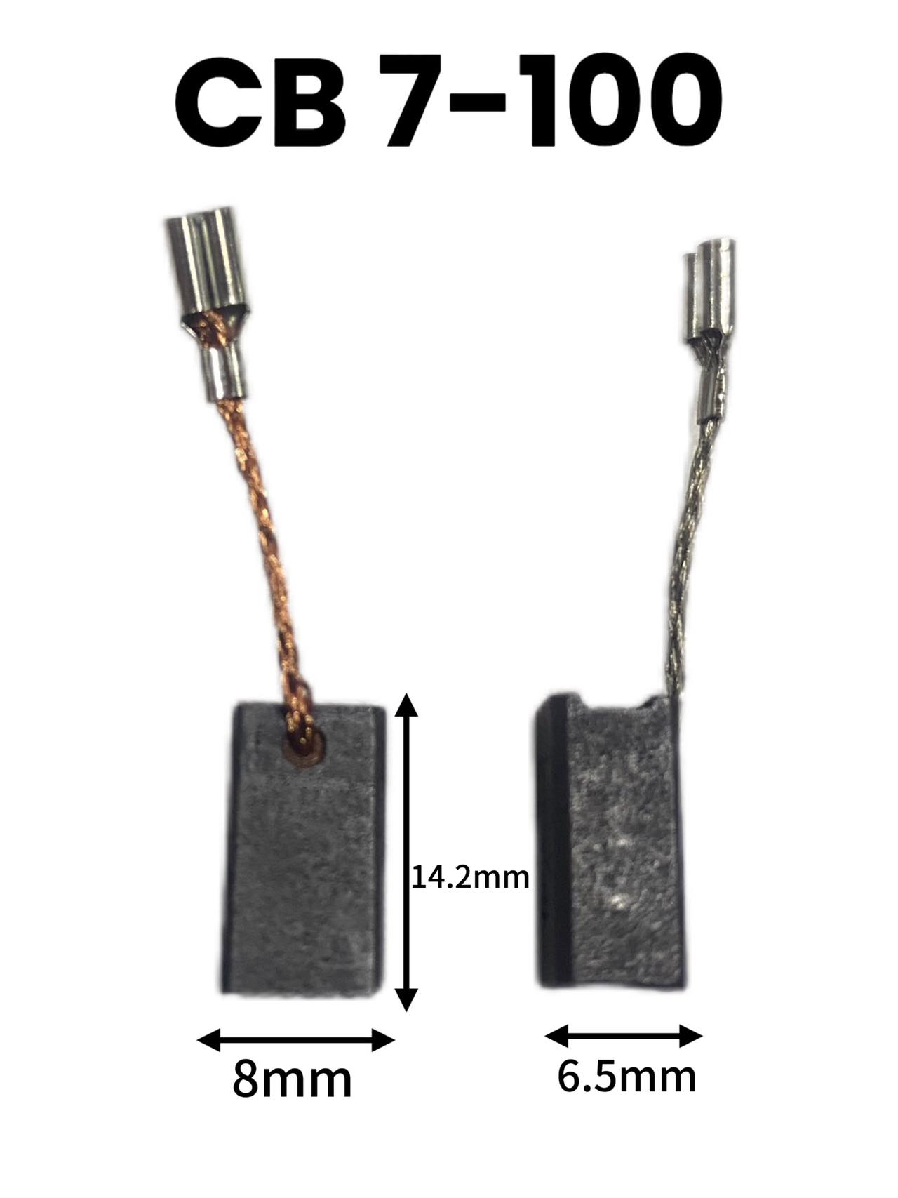 thumbnail image 2 of 2pcs 6.5x11x17mm Carbon Motor Brushes – Replacement Spare Parts For Electric Power Drills & Tools 2 of 4
