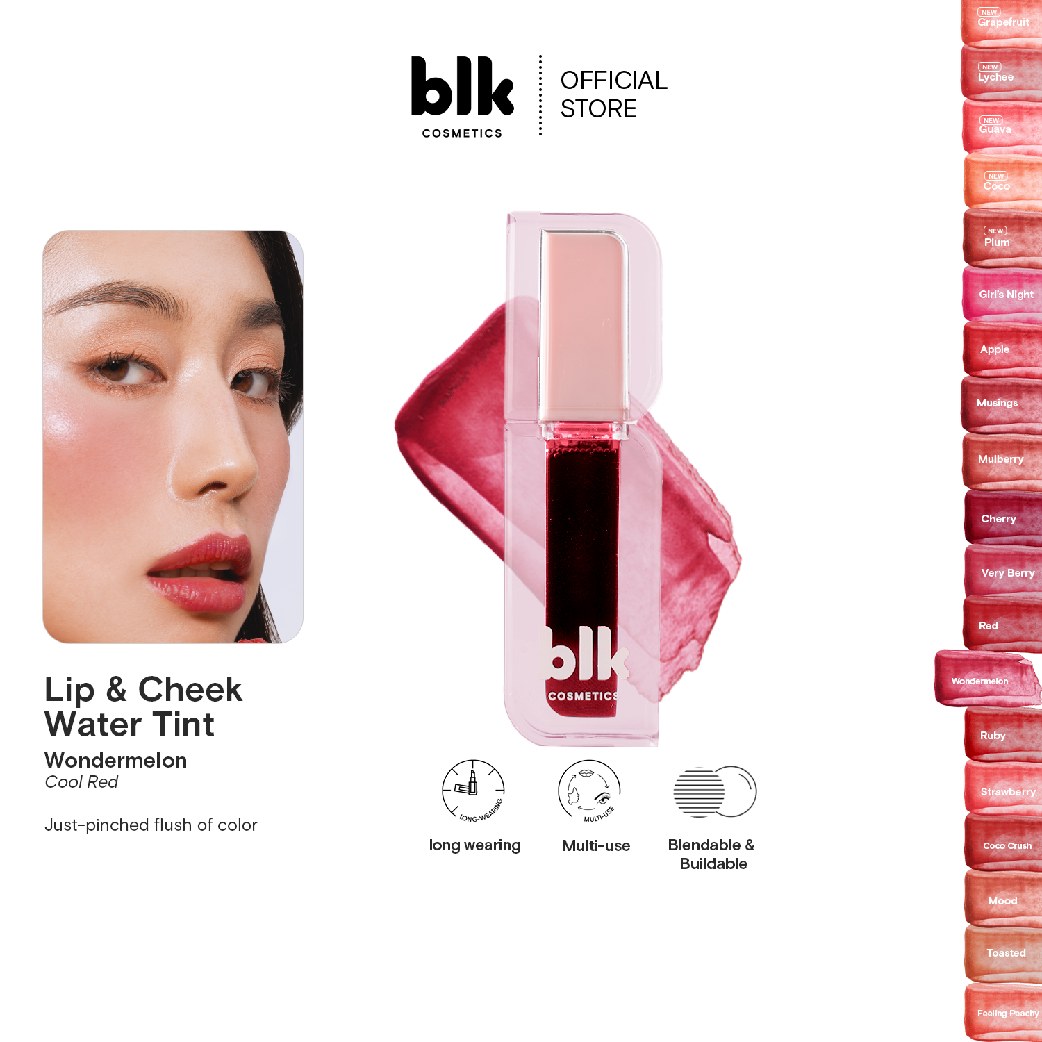 Discount on BLK Cosmetics  shoes - SKU: blk cosmetics fresh lip and cheek water tint wondermelon