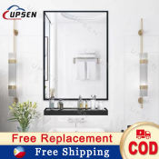 CR Rectangle Bathroom Wall Mirror with Aluminum Shelf