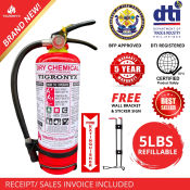 Tigronyx Fire Extinguisher 5lbs Abc Dry Chemical Refillable