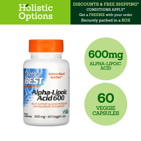 Alpha-Lipoic Acid, 600 mg, 60 Veggie Caps