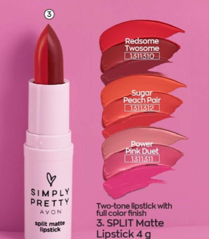 avon lipstick simply pretty shades