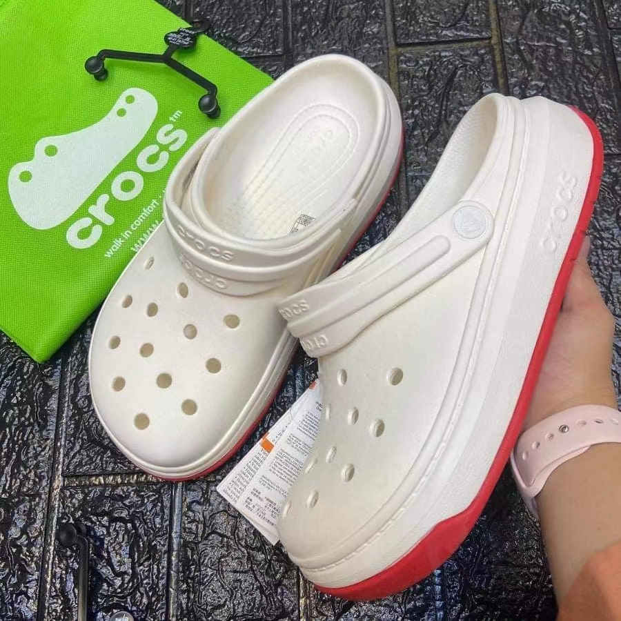 crocs cream colour