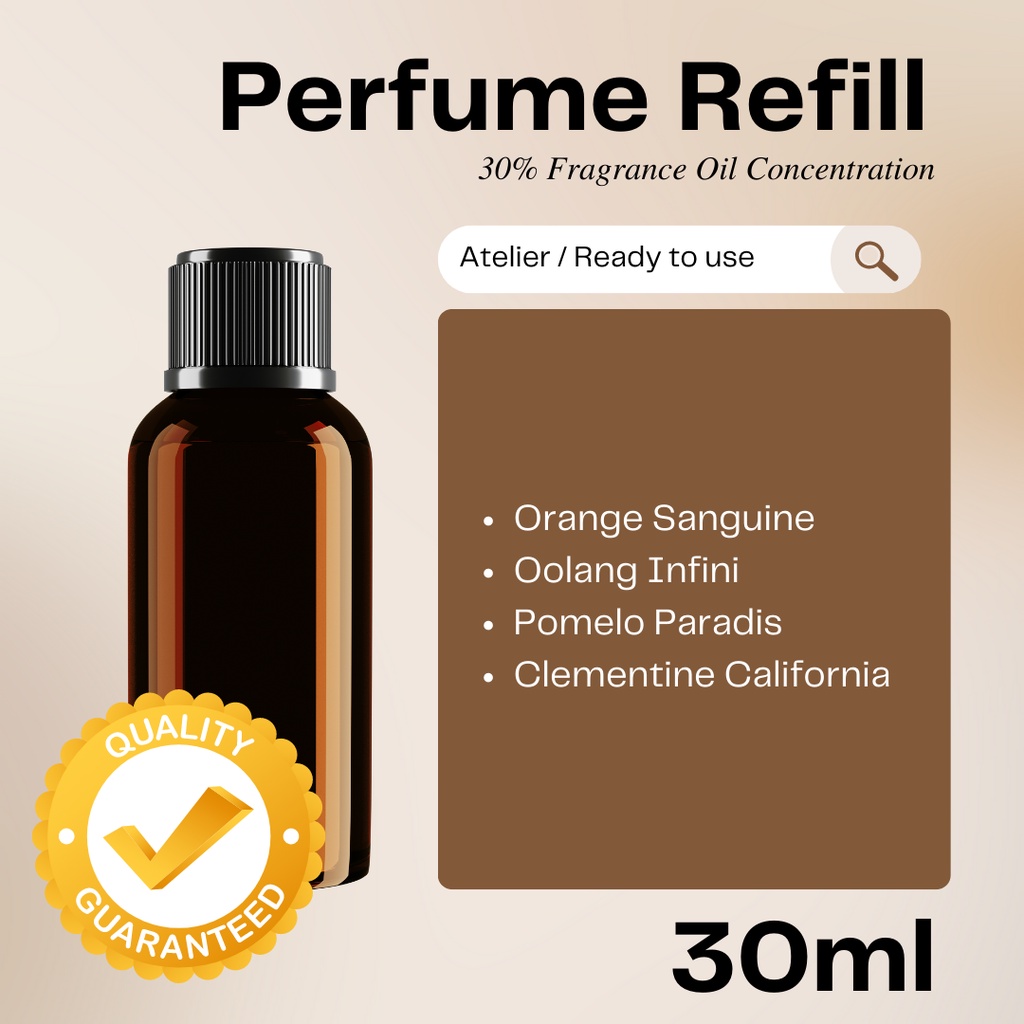 Meteore PERFUME REFILL 30ml 120ml Ready to use Fragrance For Men