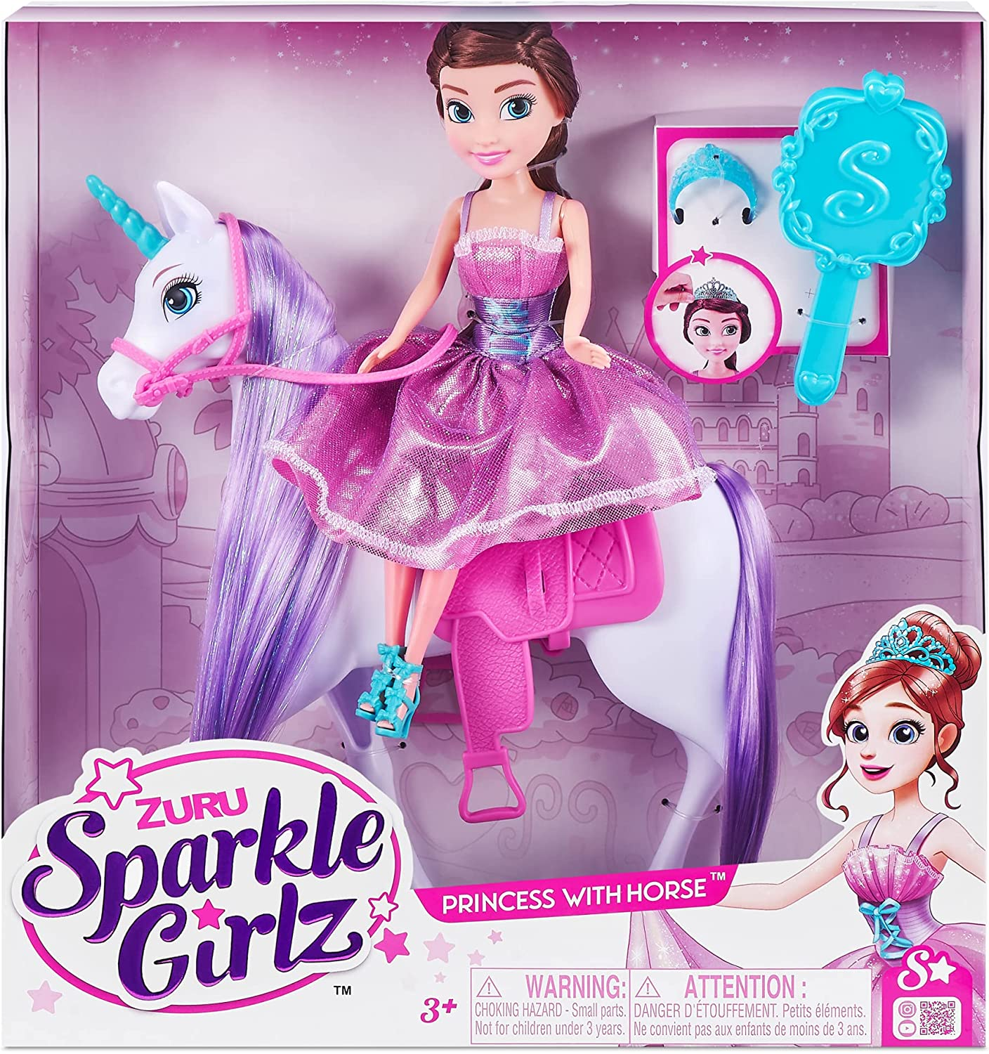 funville sparkle girlz royal horse styling set