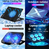 Remax Adjustable Foldable Laptop Cooler Pad with LED Light