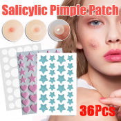 Buutersy Salicylic Acne Pimple Patch Removal Stickers - 36PCS