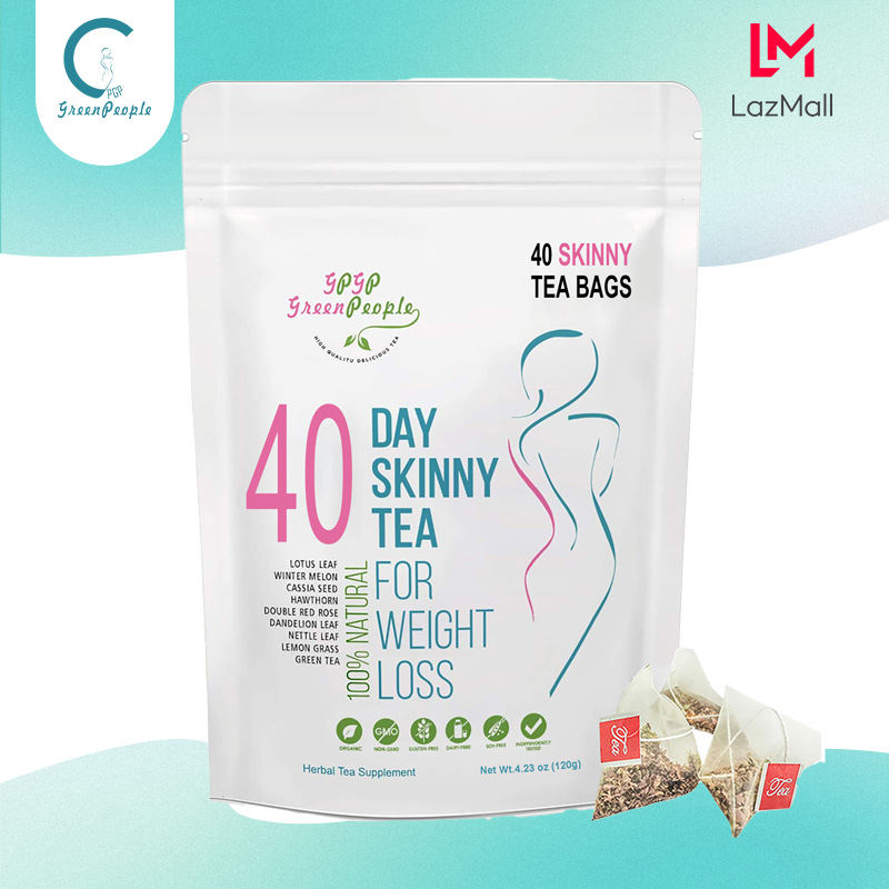  Trà thảo mộc giảm cân Greenpeople GPGP Detox Skinny Herb Tea của LazMall giúp giảm cân tăng cường trao đổi chất và năng lượng giảm đầy hơi - 28 40 ngày 
