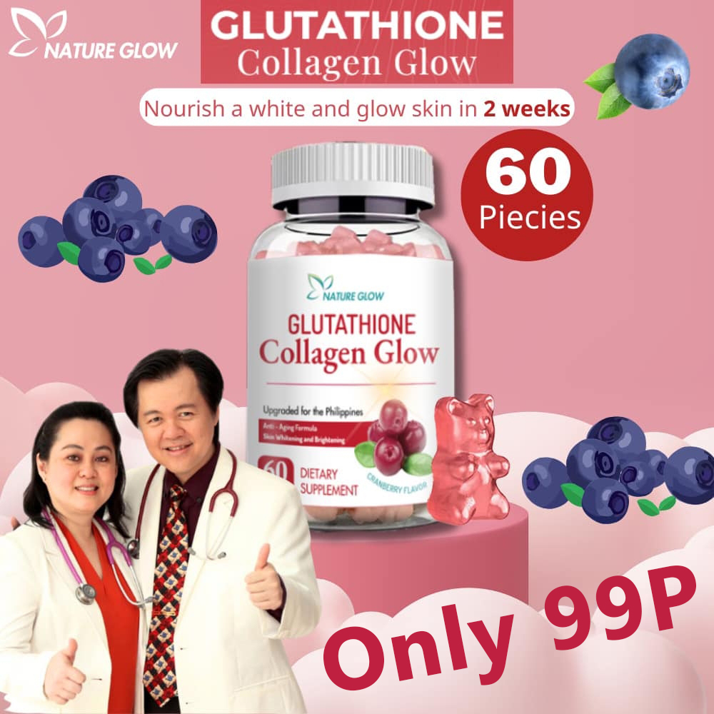 glutathione collagen glow philippines Nature Glow Glutathione Collagen Gummies - Anti-Aging Whitening Skin Vitamins