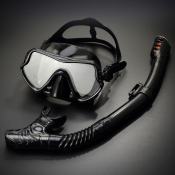 Pro Scuba Snorkeling Set - Anti-Fog Diving Goggles & Mask