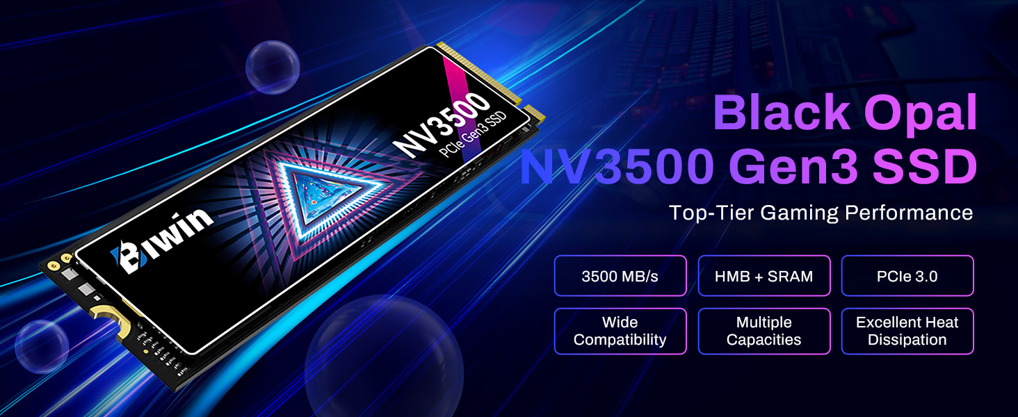 Biwin Black Opal NV3500 Gen3 SSD 1TB 2TB Internal Solid State