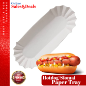 40 Pcs Hotdog / Siomai Tray Serving Dish Set Paper Food Boats Disposable Fluted Dishes Corn Dogs Wrappers Holders Breakfast Sausage Trays Picniс Plates Hot Dog Cart Accessories