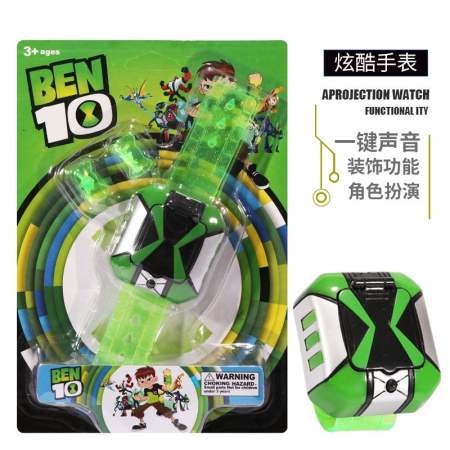 ben10 Ben Tennyson Projection Transformation Watch Young Hacker Children Transformation Toy Cartoon Projection Luminous Watch