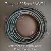 Premium Grade AWG 4 Battery Cable by 