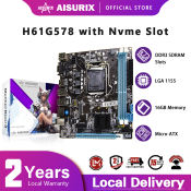 Aisurix H61 H81 Motherboard Mobo Lga 1150 LGA1155 Cpu Socket I3/I5/I7 Atx Intel DDR3 H81G573/H61G578