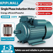 220V 3HP Induction Motor for Abrasive Tools - All Copper