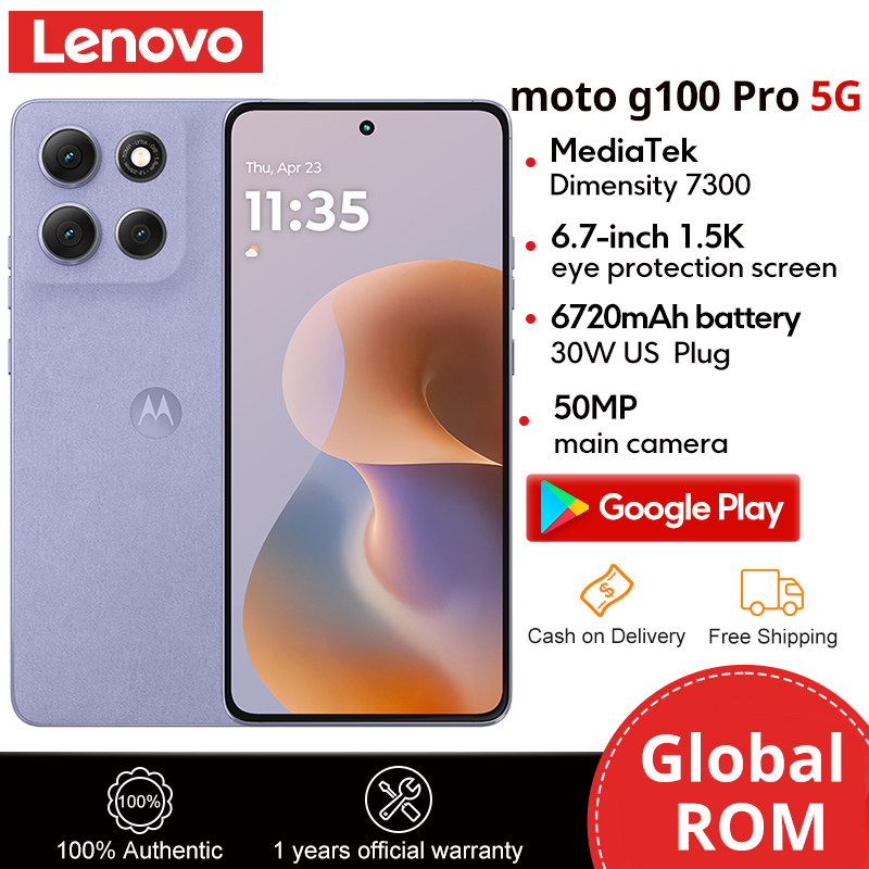 Lenovo Motorola MOTO G100 Pro 5G Dimensity 7300 6.7" 1.5K Eye Protectiob Flexible pOLED Screen 120Hz 6720mAh Android Cellphone Smartphone 2712*1220 Global ROM - Image 3