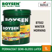 Boysen Winter Morning Permacoat Latex Paint - 1L / 4L