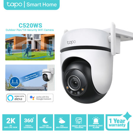 TP-Link Tapo Outdoor Pan/Tilt Wi-Fi Camera with Night Vision