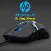 HP Gaming Mouse with Rainbow LED Light and Silent Clicks