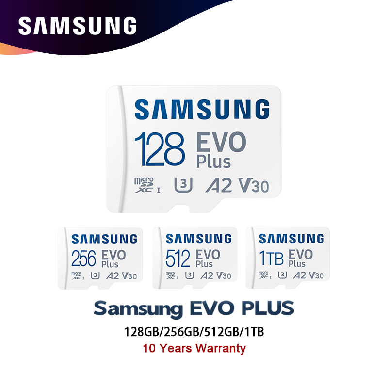 Samsung Evo Plus Micro SD Cards in Various Capacities