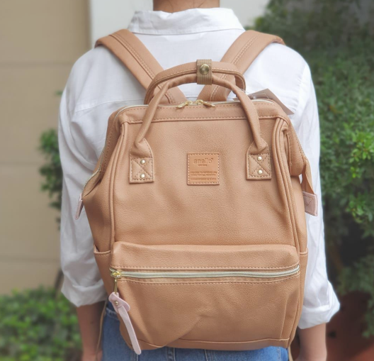 mini leather backpack