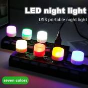 USB Night Light with Color, Non-Dazzling LED 