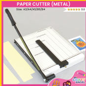 Officom Metal Paper Cutter with Adjustable Size Marker for Documents