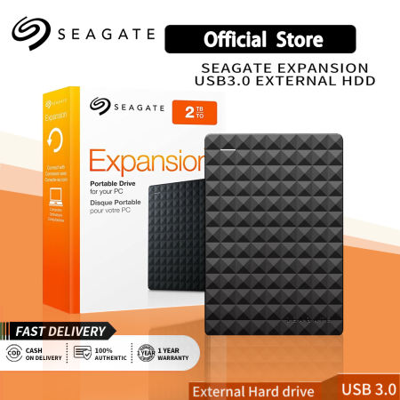 Seagate 1TB/2TB USB 3.0 Portable External Hard Drive