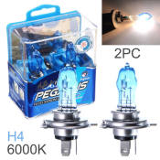 H4 100W 6000K Super Bright Xenon Halogen Headlight Bulbs