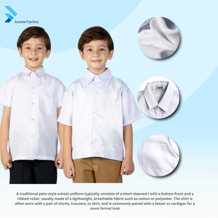 liimoca' Polo for  school uniform//tetorn fabric// PJ AND PS