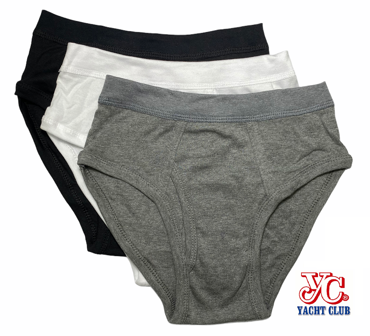 YC YACHT CLUB 3203 Men's Cotton Tanga Brief (3pcs / Pack)