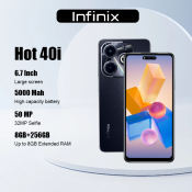 Infinix Hot 40i 8+256GB Dual Sim 6.7" HD