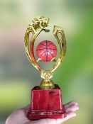 Mvp Trophy Awards Basket Ball Round Shape, 23cms