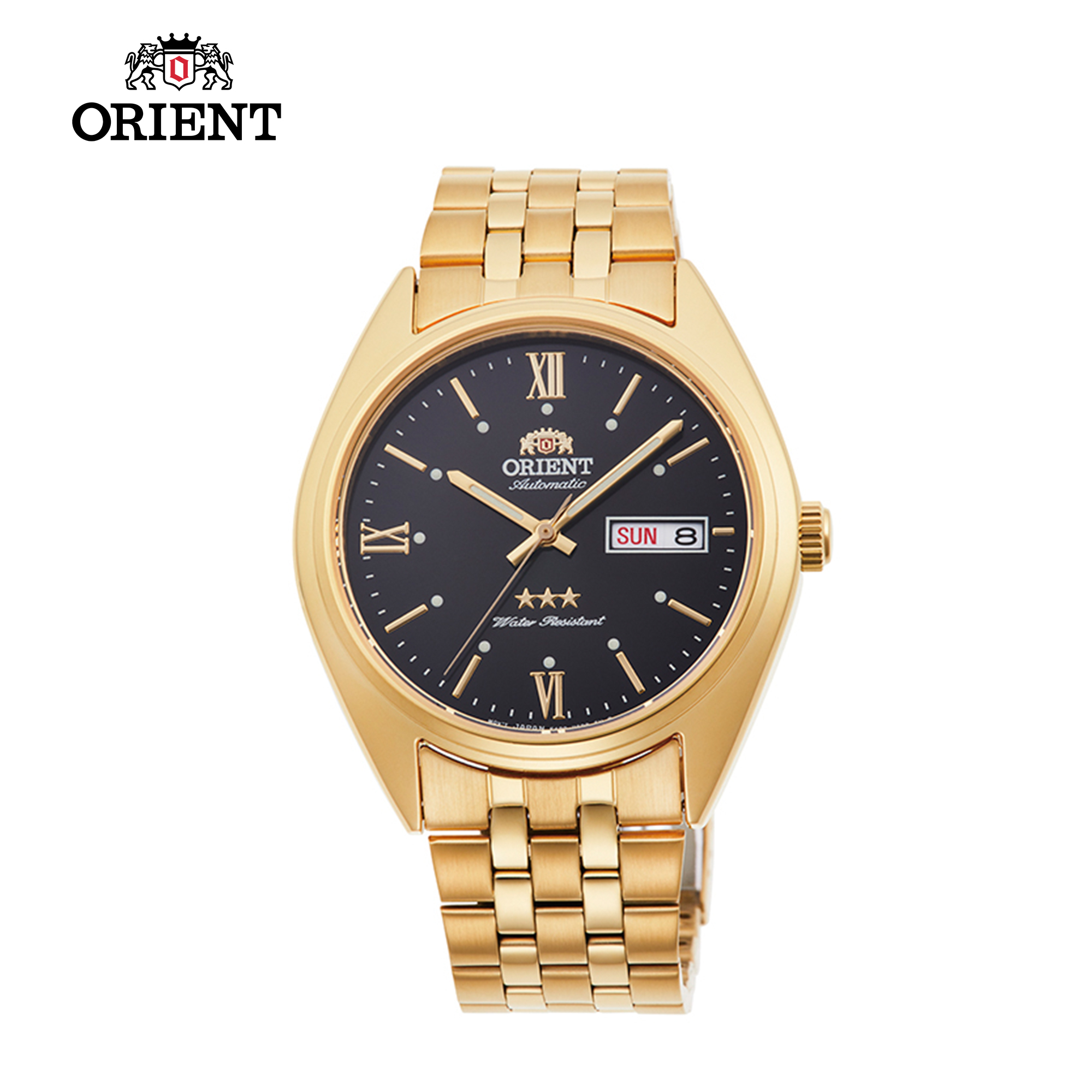 Orient automatic clearance gold