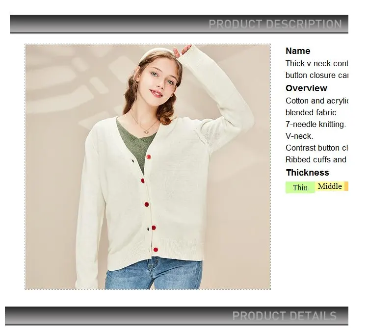 needles v neck cardigan