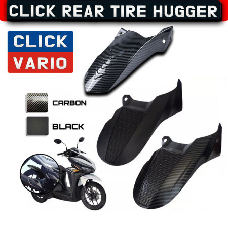 M King Rear Tire Hugger for Honda Click/Vario Matte Black