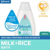 Johnson's Milk + Rice Baby Bath 200ml - Baby Wash