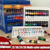 Hami Acrylic Paint Set - 12/36 Colors, Non-Toxic