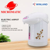 Winland 2.5L Electric Airpot Water Dispenser with Manual Pump