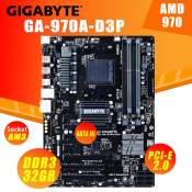 GIGABYTE GA-970A-D3P Motherboard for AMD Desktop, ATX Use