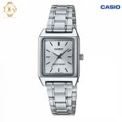 Casio Women's Silver Stainless Steel Analog Watch 30m Water Resistant