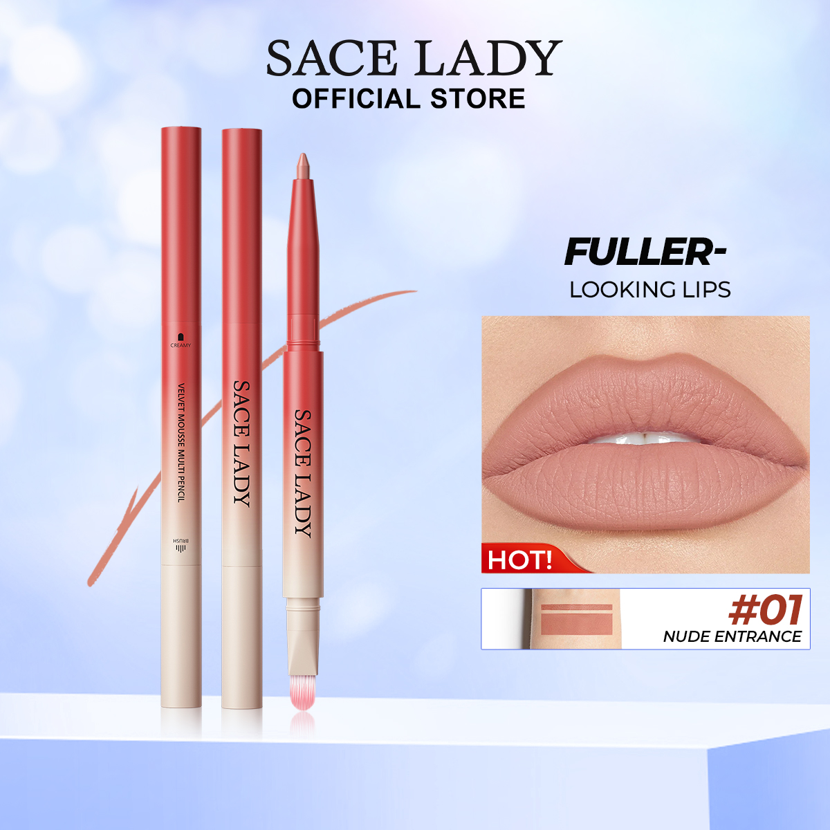 Discount on SACE LADY  shoes - SKU: SACE LADY Lip Liners Velvet Matte Finsh Lipsticks Pencil Smudge Proof Lips Makeup Longlasting Cosmet