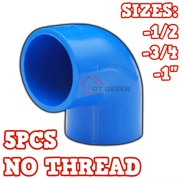 5PCS GB PVC 90° Right Angle Elbow Fittings