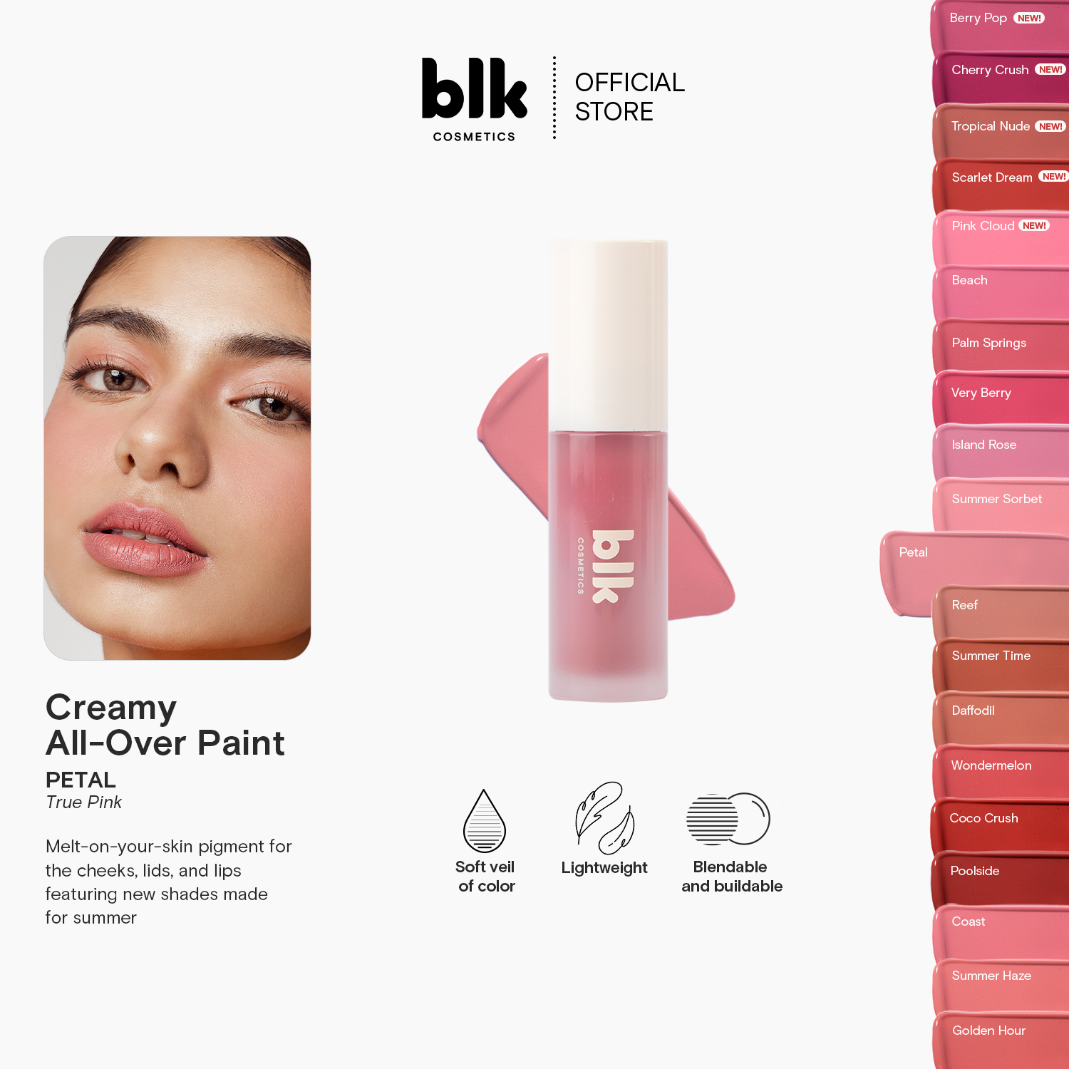 Discount on blk cosmetics  shoes - SKU: blk cosmetics fresh creamy all over paint petal